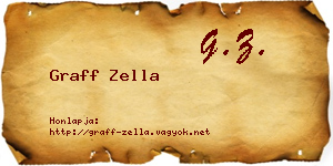 Graff Zella névjegykártya